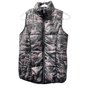 New Directions camouflage vest pockets black grey